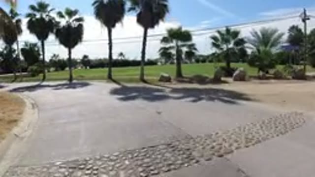 LOS CABOS MEXICO-2019: Driving Through A Curved Road