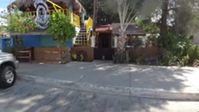 LOS CABOS MEXICO-2019: Person Recording The Outside Of A House With A Wrangler