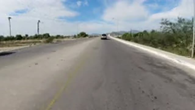 LOS CABOS MEXICO-2019: Video Of A Wrangler Driving Down A Smooth Clear Road On A
