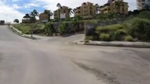 LOS CABOS MEXICO-2019: Footage Taken From A Wrangler Driving Through An Empty Street
