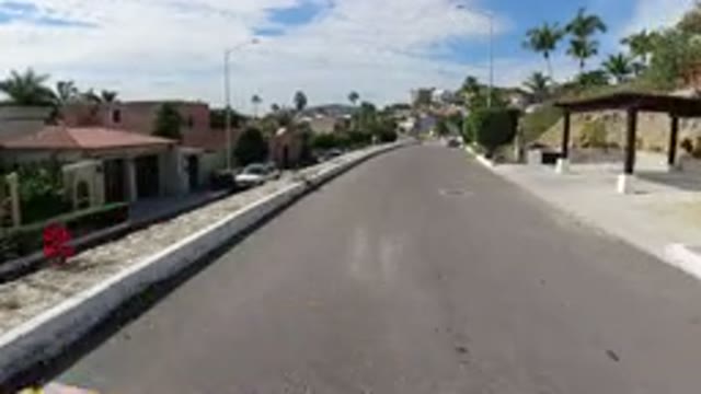 LOS CABOS MEXICO-2019: First Person View Of Riding Down The Street