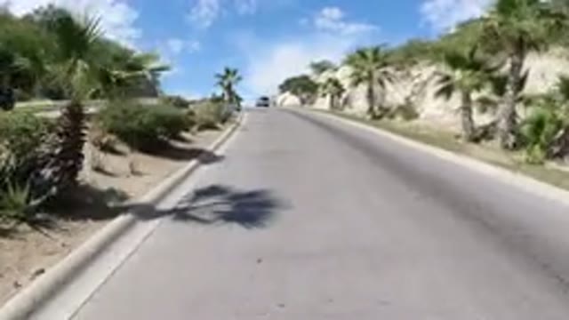 LOS CABOS MEXICO-2019: A View Of A Long Wide Road On A Nice Sunny Day