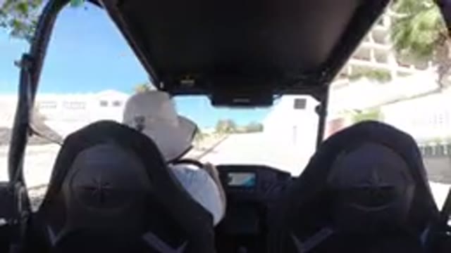 LOS CABOS MEXICO-2019: A Wrangler Racer Driving Through Scenic Terrain