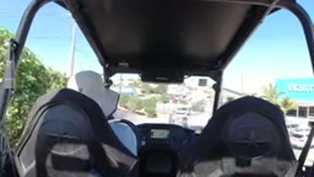 LOS CABOS MEXICO-2019: Sitting In The Backseat While Getting A Ride To Walmart