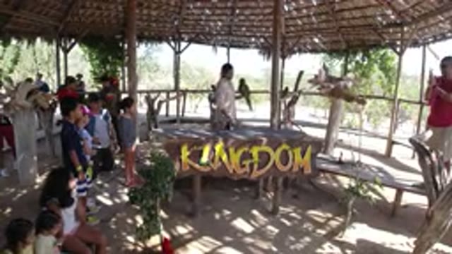 LOS CABOS MEXICO-2019: Family Enjoying a Fun Fair with Children Playing
