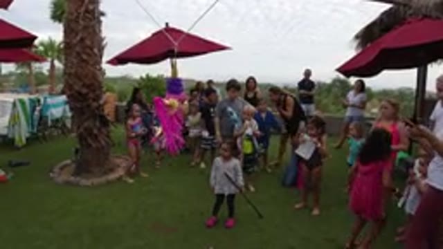 LOS CABOS MEXICO-2019: Kids and Adults Having Fun at a Party