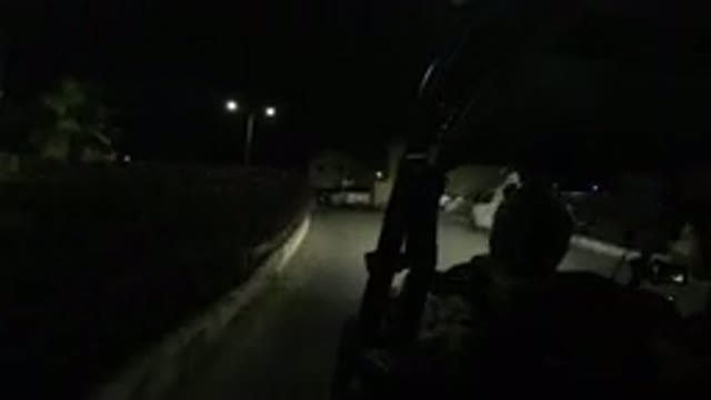 LOS CABOS MEXICO-2019: Man Driving A Golf Cart At Night On A Highway While