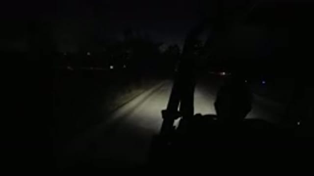 LOS CABOS MEXICO-2019: Night Journey Dark Mode On The Road Left Side And Right