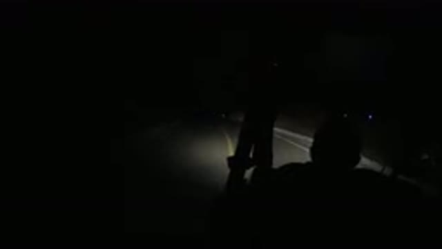 LOS CABOS MEXICO-2019: A Person Driving An ATV At Night On A Paved Road