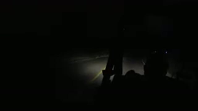 LOS CABOS MEXICO-2019: Bus Driver Driving On Dark Road At Night