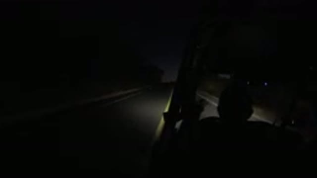 LOS CABOS MEXICO-2019: Showing A Driver Driving A RZR At Night With Headlights