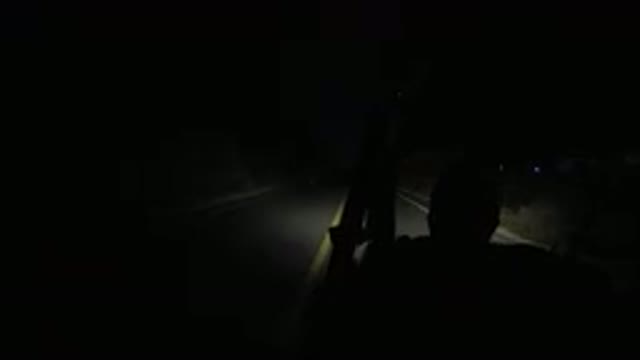 LOS CABOS MEXICO-2019: Man Drives A Wrangler At Night