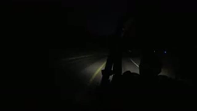 LOS CABOS MEXICO-2019: Driving Down A Dark Road In An Open Wrangler