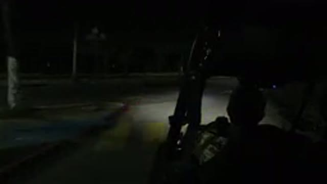 LOS CABOS MEXICO-2019: Man In Wrangler Drive Around In The Dark Night