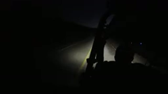 LOS CABOS MEXICO-2019: Driving A Buggy On The Road At Night