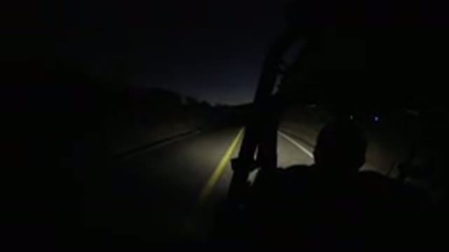 LOS CABOS MEXICO-2019: Driving An All Terrain Vehicle At Night In Moderate