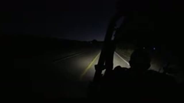 LOS CABOS MEXICO-2019: A Man Driving The Vehicle In The Night With Headlamp On