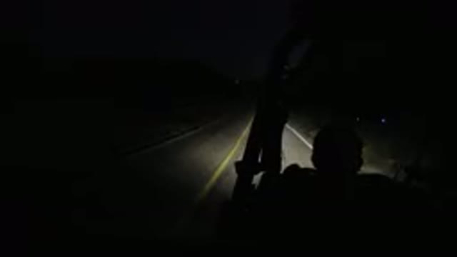 LOS CABOS MEXICO-2019: Camera Mounted On A Vehicle On A Dark Night With A Small