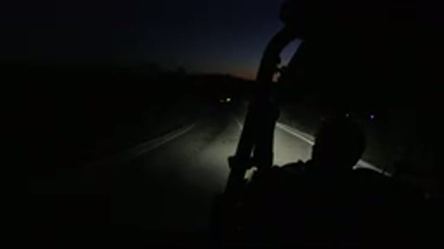 LOS CABOS MEXICO-2019: Brave Person Drives Vehicle on Dark Road