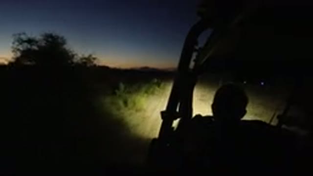 LOS CABOS MEXICO-2019: Traveling By Off-Road Vehicle In The Desert During A Sunrise