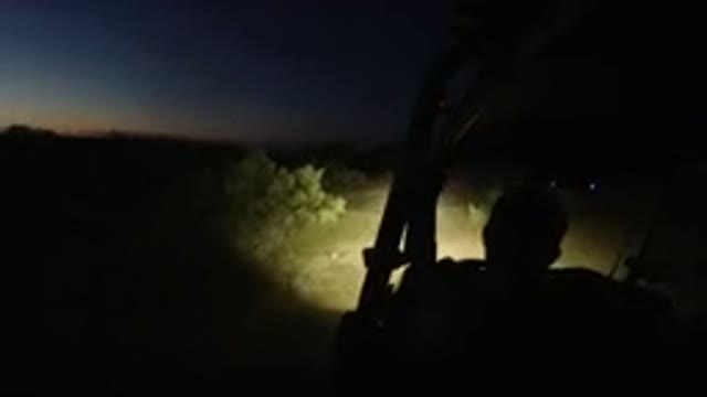 LOS CABOS MEXICO-2019: Wrangler All Open On Dirt Road At Night In Low Light