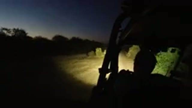 LOS CABOS MEXICO-2019: Driving With The Headlights On During The Night