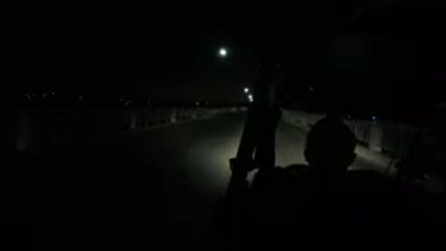 LOS CABOS MEXICO-2019: Driving Wrangler At Night Over The Bridge
