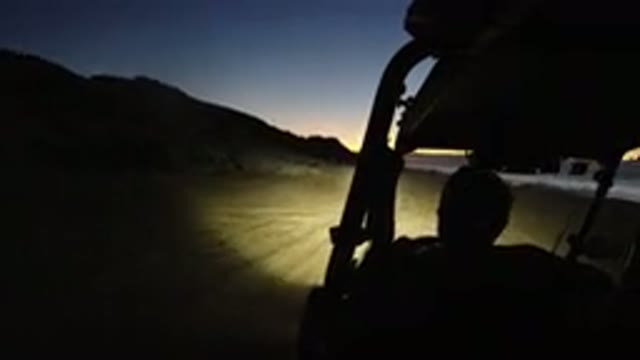 LOS CABOS MEXICO-2019: Driving A Wrangler In The Dark Area