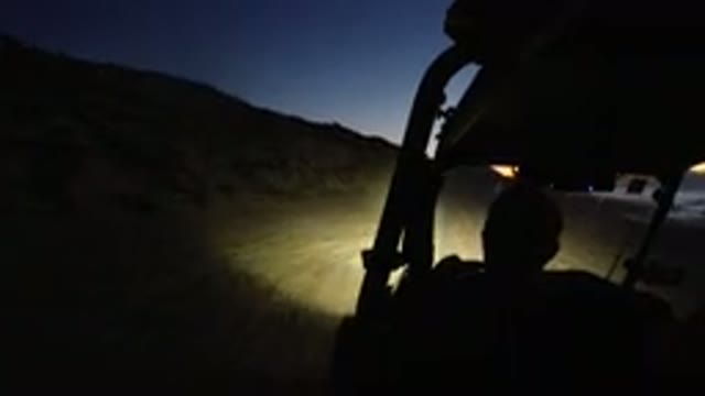 LOS CABOS MEXICO-2019: Late Night Driving With Rooftop Off On Back-country Road