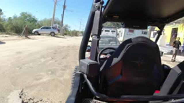 LOS CABOS MEXICO-2019: Just An Empty Wrangler Parked On The Side