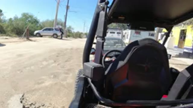 LOS CABOS MEXICO-2019: A View Of A Parked Vehicle With Trees And Another