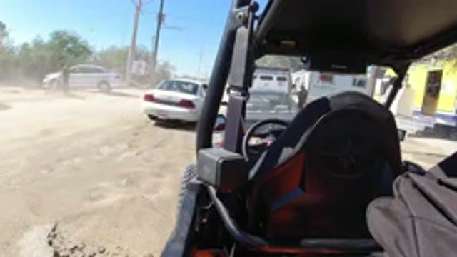 LOS CABOS MEXICO-2019: Wrangler Parked On An Unpaved Street With Automobiles