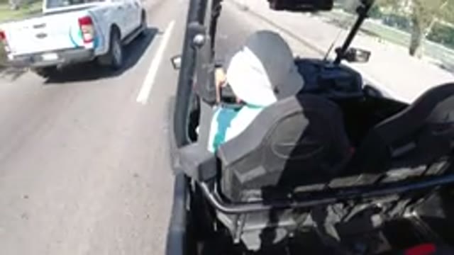 LOS CABOS MEXICO-2019: A Man Driving a Wrangler on a Scenic Road