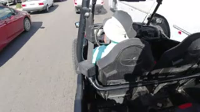 LOS CABOS MEXICO-2019: Driving A Small Wrangler Very Slow On The Road
