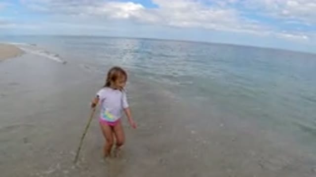 LOS CABOS MEXICO-2019: Filming My Daughter And Her Stick At The Beach Near The