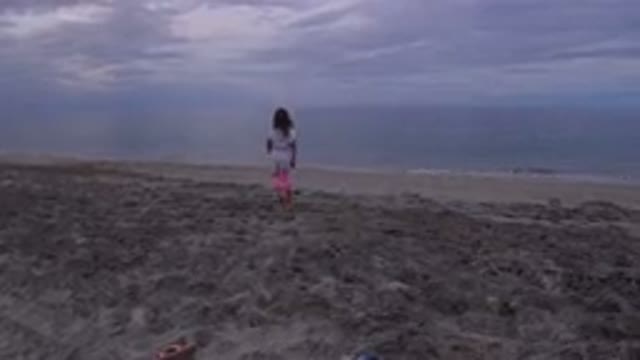 LOS CABOS MEXICO-2019: Child Walking On The Beach Sand Deserted Beach During The