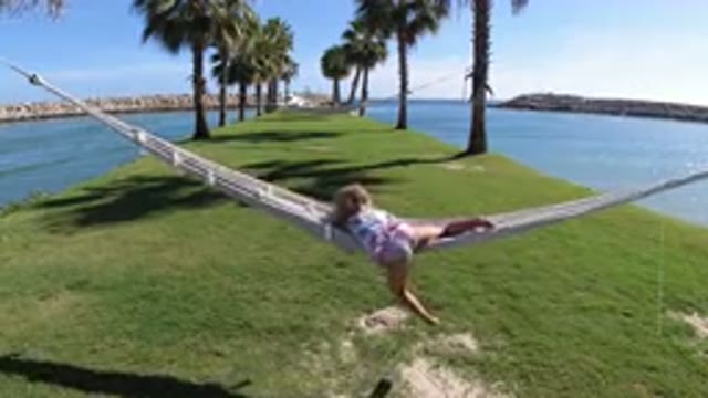 LOS CABOS MEXICO-2019: Two Side Rivers and Two Coconut Trees with Tide Hammock