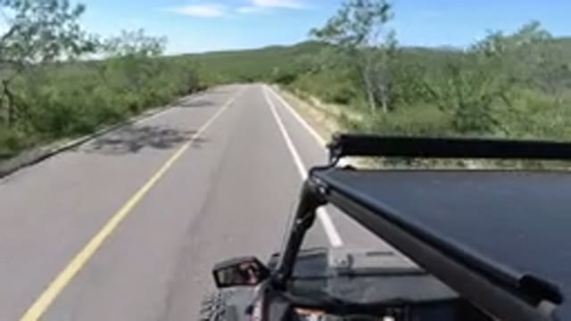 LOS CABOS MEXICO-2019: Wrangler Moving on Single Track Road in Natural Area