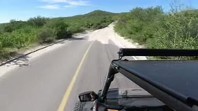 LOS CABOS MEXICO-2019: Moving on Single Track Road Through Sand and Trees