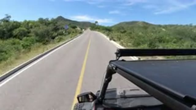 LOS CABOS MEXICO-2019: Road Signs Are Seen While Driving