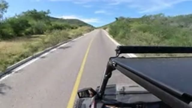 LOS CABOS MEXICO-2019: RZR Driving Down Scenic Dirt Road
