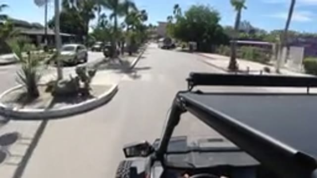 LOS CABOS MEXICO-2019: Pretty New Wrangler Drives Along Two-Way Road