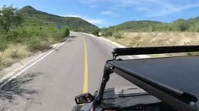 LOS CABOS MEXICO-2019: A Good View From Out The Left Window Of A Wrangler On A