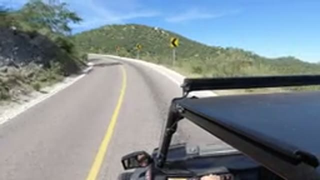 LOS CABOS MEXICO-2019: Driving Into The Highway During The Day With A Nice View