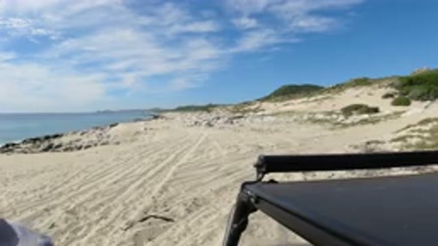 LOS CABOS MEXICO-2019: A Drive To The Coast On Sunny Beach Day To Nature Gaze
