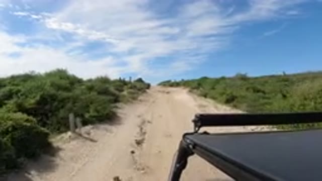 LOS CABOS MEXICO-2019: Driving In The Middle Of Nowhere On A Bumpy Dirt Road