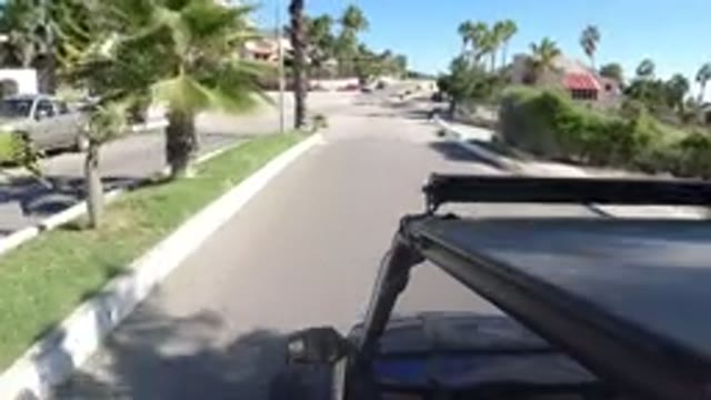 LOS CABOS MEXICO-2019: Wrangler Ride Through The City Showing Several Houses