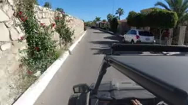 LOS CABOS MEXICO-2019: People Traveling in a Wrangler Vehicle