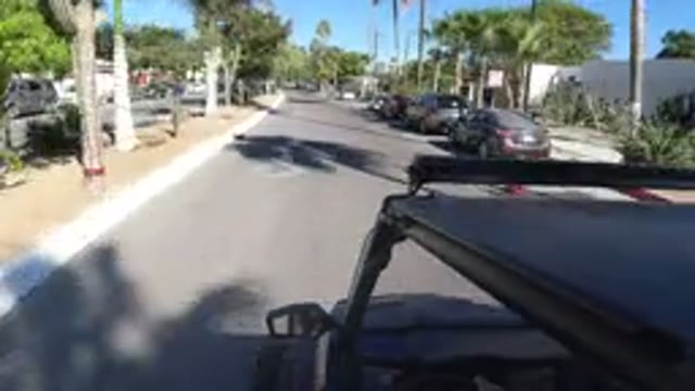 LOS CABOS MEXICO-2019: A Vehicle Moving At High Speed On The Road