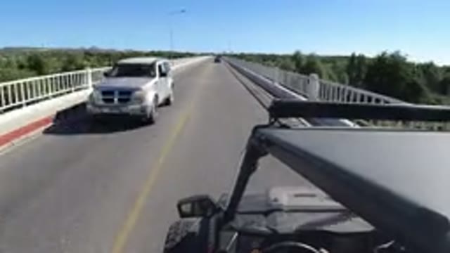 LOS CABOS MEXICO-2019: Video Of A Wrangler Driving Down A Road At Average Speed